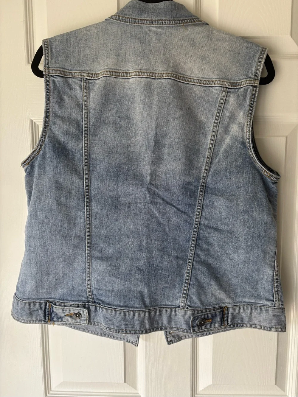 Merona Light Blue Denim Sleeveless Vest